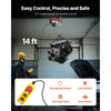 VEVOR Electric Hoist, 440lbs Garage Hoist with 14ft Wired Control, 110 volt Electric Hoist Winch 40ft Single Cable Lifting Height, Pure Copper Motor and Emergency Stop Switch