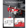 VEVOR Electric Hoist, 440lbs Garage Hoist with 14ft Wired Control, 110 volt Electric Hoist Winch 40ft Single Cable Lifting Height, Pure Copper Motor and Emergency Stop Switch