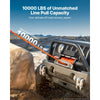 VEVOR Electric Winch, 10,000 lbs, 12V DC Truck Winch with Synthetic Rope, for Towing Off-Road SUVs, Trailers & Boats, 7/20 in x 65 ft Line, Aluminum Fairlead, Wireless & Wired Remote Control, IP55