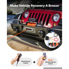 VEVOR Electric Winch, 10,000 lbs, 12V DC Truck Winch with Synthetic Rope, for Towing Off-Road SUVs, Trailers & Boats, 7/20 in x 65 ft Line, Aluminum Fairlead, Wireless & Wired Remote Control, IP55