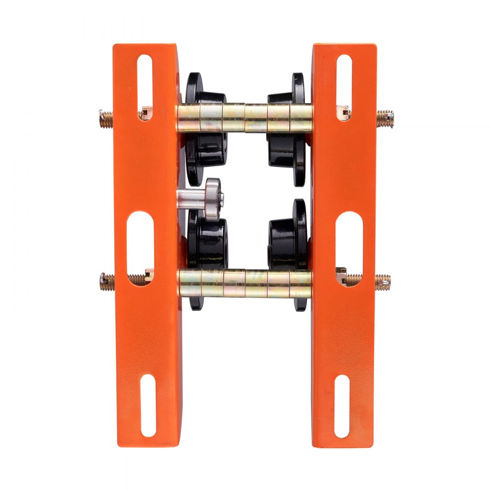 VEVOR Electric Hoist Manual Trolley, 1100 lbs/0.5 Ton Capacity for PA200 PA250 PA300 PA400 PA500, Push Beam Trolley with Dual Wheels, 2.36"-4.72" Adjustable Flange Width for Straight Curved I Beam