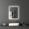 VEVOR LED Bathroom Mirror, 24" x 32" LED Bathroom Vanity Mirror with Frontlit and Backlit, Anti-Fog Memory Mirror with Lights, Stepless 3 Colors Temperature Dimmable Bathroom Mirror, Wall Mounted