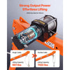 VEVOR Electric Truck Crane, 1100 lbs Pickup Truck Crane with 12V 3000 lbs Electric Winch, 360° Rotating Telescopic Boom, Premium Galvanized Steel, Foldable Pickup Bed Jib for Machine Lumber Lifting