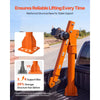VEVOR Electric Truck Crane, 2200 lbs Pickup Truck Crane with 12V 6000 lbs Electric Winch, 360° Rotating Telescopic Boom, Premium Galvanized Steel, Foldable Pickup Bed Jib for Machine Lumber Lifting