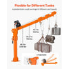 VEVOR Electric Truck Crane, 2200 lbs Pickup Truck Crane with 12V 6000 lbs Electric Winch, 360° Rotating Telescopic Boom, Premium Galvanized Steel, Foldable Pickup Bed Jib for Machine Lumber Lifting