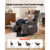 VEVOR Power Lift Recliner Chair, Large Electric Lift Chair with Heat and Massage for Elderly, Infinite Position Adjustment, Chenille Fabric, with Side Pockets, Cup Holders and USB Port, Dark Gray
