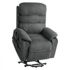 VEVOR Power Lift Recliner Chair, Dual Motor Medium Lift Chair with Heat and Massage for Elderly, Position Adjustable, Remote Control, with Side Pockets, Chenille Fabric, Dark Gray