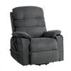 VEVOR Power Lift Recliner Chair, Dual Motor Medium Lift Chair with Heat and Massage for Elderly, Position Adjustable, Remote Control, with Side Pockets, Chenille Fabric, Dark Gray
