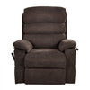 VEVOR Power Lift Recliner Chair, Dual Motor Medium Lift Chair with Heat and Massage for Elderly, Position Adjustable, Remote Control, with Side Pockets, Chenille Fabric, Brown