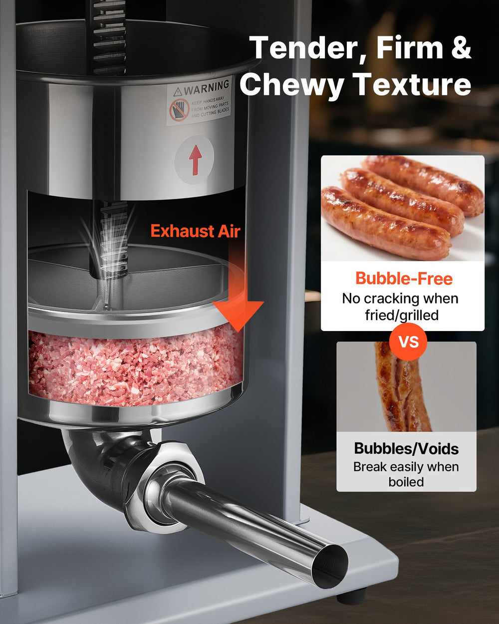 electric sausage stuffer with foot pedal Vevor Electric Sausage Stuffer 22 lbs. Vertical with Adjustable Speed – FactoryPure