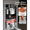 Bubble-reducing exhaust-hole pressure plate for firmer sausages and fewer air pockets