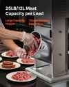 25 lb / 12 L tiltable hopper design for easy filling (30°–45° tilt)