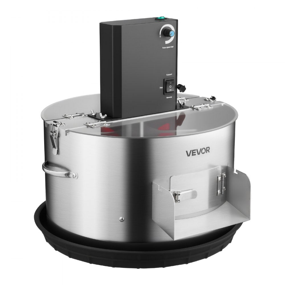 VEVOR Electric Bud Leaf Trimmer, 2-in-1 Manual & Electric, 16 in Bud Trimmer with Stainless Steel Blades, Visual Cutting, Wet & Dry Hydroponic Cutting Machine with Tray, for Plant Buds Flowers