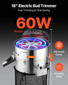 VEVOR 18 inch Electric Bud Trimmer feature graphic (power, adjustable speed)