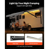 VEVOR Motorized RV Awning Complete Kit, 17.06FT Electric Retractable RV Awning with Aluminum Alloy Frame & Waterproof Fabric, Outdoor Camping Trailer Awnings Fit Most RVs (17FT Type, Gradient Gray)