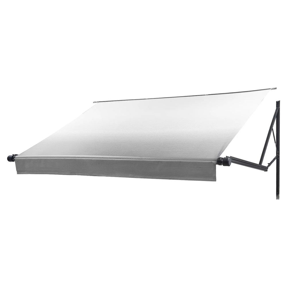 VEVOR Motorized RV Awning Complete Kit, 17.06FT Electric Retractable RV Awning with Aluminum Alloy Frame & Waterproof Fabric, Outdoor Camping Trailer Awnings Fit Most RVs (17FT Type, Gradient Gray)