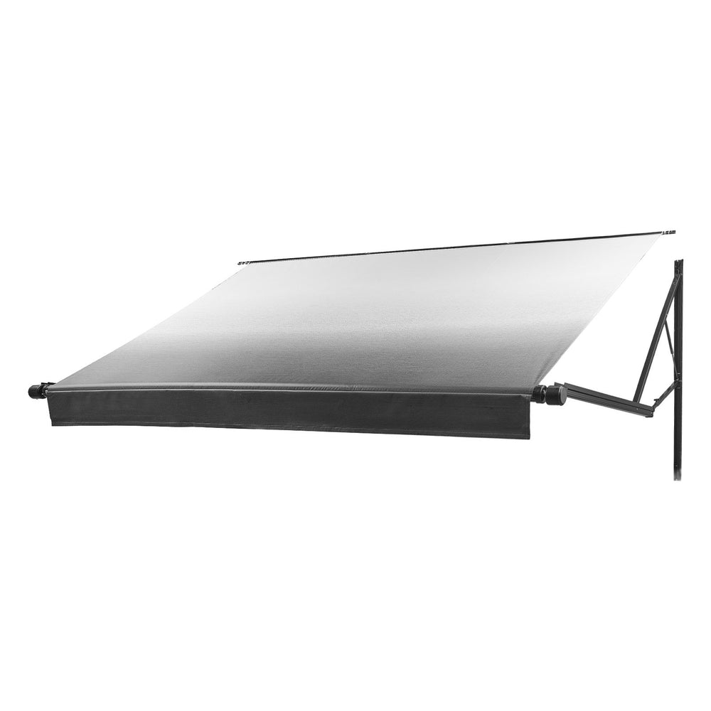 VEVOR Motorized RV Awning Complete Kit, 20.06FT Electric Retractable RV Awning with Aluminum Alloy Frame & Waterproof Fabric, Outdoor Camping Trailer Awnings Fit Most RVs (20FT Type, Gradient Black)