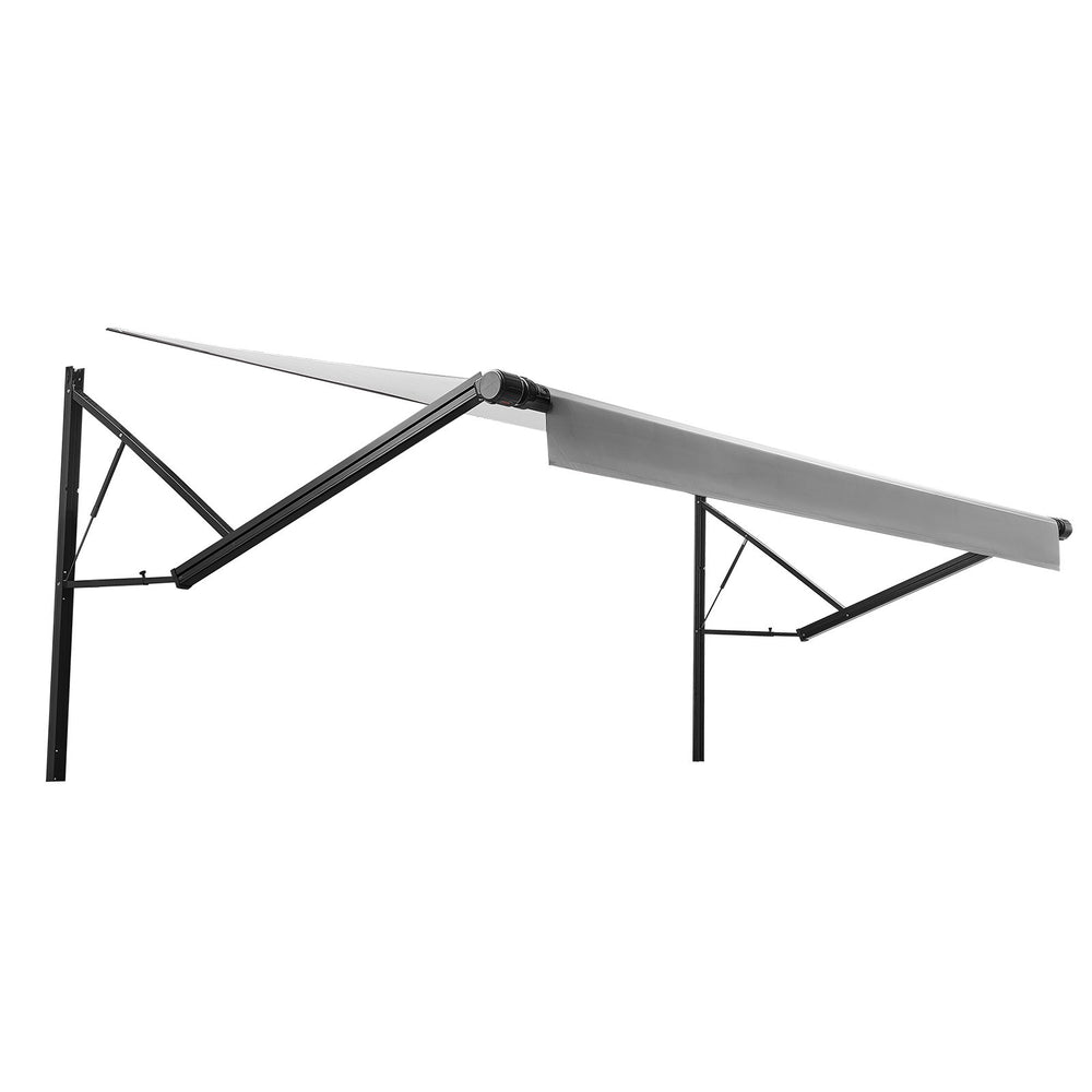 VEVOR Motorized RV Awning Complete Kit, 21.06FT Electric Retractable RV Awning with Aluminum Alloy Frame & Waterproof Fabric, Outdoor Camping Trailer Awnings Fit Most RVs (21FT Type, Gradient Gray)
