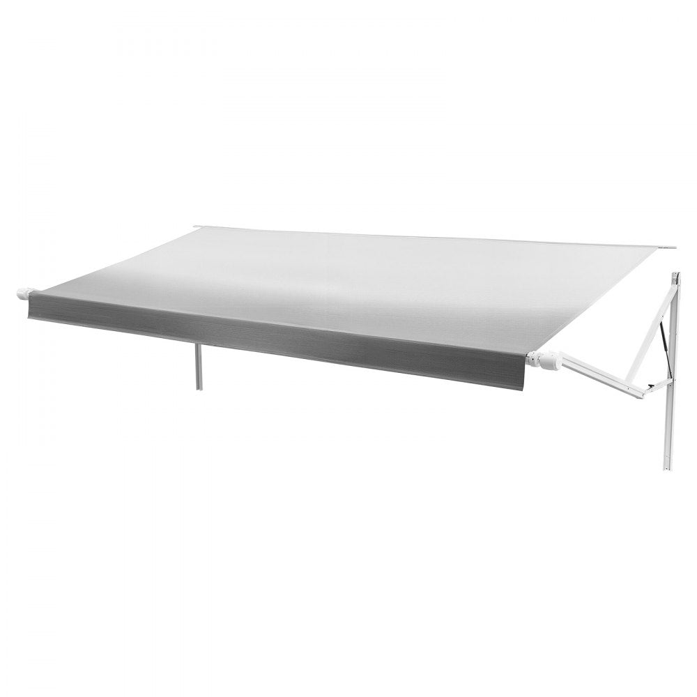 VEVOR Motorized RV Awning Complete Kit & Sunshade Screen, 18.06FT Electric Retractable RV Awning with Aluminum Alloy Frame & Waterproof Fabric, Outdoor Camping Trailer Awnings Fit Most RVs (18FT Type)