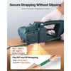 VEVOR Electric Strapping Machine 0.51-0.63 in PP/PET Straps Digital Display, for Packaging Boxes & Pallets, Portable Automatic Banding Tool with 2 x 5000mAh Batteries, Battery-Powered Strapping Tool