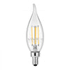 VEVOR LED Candelabra Bulbs, 12-Pack Dimmable Chandelier Light Bulbs, Vintage Flame Tip Candle Light Bulb with 2725K Warm Lighting, 90+ High CRI & E12 Base for Chandeliers, Wall Sconces & Table Lamps