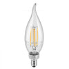 VEVOR LED Candelabra Bulbs, 12-Pack Dimmable Chandelier Light Bulbs, Vintage Flame Tip Candle Light Bulb with 2725K Warm Lighting, 90+ High CRI & E12 Base for Chandeliers, Wall Sconces & Table Lamps
