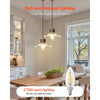 VEVOR LED Candelabra Bulbs, 12-Pack Dimmable Chandelier Light Bulbs, Vintage Clear Glass Candle Light Bulb with 2725K Warm Lighting, 90+ High CRI & E12 Base for Chandeliers, Wall Sconces & Table Lamps