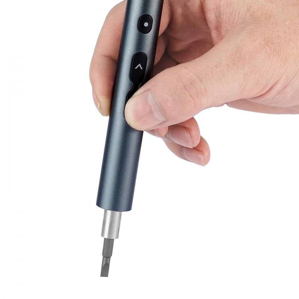 VEVOR Electric Precision Screwdriver Set, 48 Magnetic Bits, Mini Electric Screwdriver with Magnetic Storage Box, S2 Steel Bits, LED Light, Type-C Charging, for Phone, Laptop, and Electronics Repair