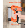 VEVOR Electric Nail Gun, 2-in-1 Staple Gun Brad Nailer, 18 Gauge 1-1/4 inch, Stapler Brad Nailer with 1000 Pcs Staples and 1000 Pcs Nails, Non-Slip Rubber Grip, for Woodworking and DIY Projects