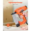VEVOR Electric Nail Gun, 2-in-1 Staple Gun Brad Nailer, 18 Gauge 1-1/4 inch, Stapler Brad Nailer with 1000 Pcs Staples and 1000 Pcs Nails, Non-Slip Rubber Grip, for Woodworking and DIY Projects