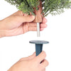VEVOR Artificial Topiary Cypress Trees with Ground Spike, 16 inch 2 Set Faux Shrubs & Bushes Potted Plants, Fake Silk Tree Look Real for Decor Front Porch Outdoor Indoor Patio Garden Balcony Backyard