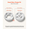 VEVOR 2PCS Grinding Sheets for Electric Grain Mill Grinder, Marble Dry & Wet Grinding Discs, Replacement Grinding Plates Compatible with VEVOR GM-002 Corn Spice Mill Grinder