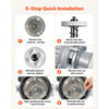 VEVOR 2PCS Grinding Sheets for Electric Grain Mill Grinder, Marble Dry & Wet Grinding Discs, Replacement Grinding Plates Compatible with VEVOR GM-002 Corn Spice Mill Grinder