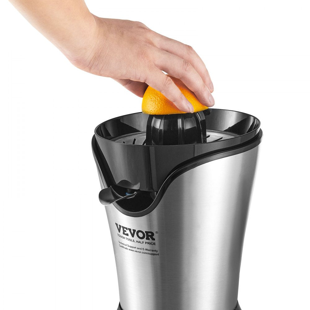VEVOR Electric Citrus Juicer, Orange Juice Squeezer With One Juicing Cone, 100W Stainless Steel Filter Orange Juice Maker, Easy To Clean For Oranges, Grapefruits, Lemons And Other Citrus Fruits