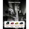 VEVOR Electric Exhaust Cutout, 2.5 Inch Universal Stainless Steel Exhaust Valve Kit with One Controller Remote Kit, Cut Out Valve, Y Pipe, Remote Control & Box, Fits Trucks, Sedans, Sports Cars, SUVs