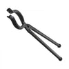 VEVOR Blacksmith Tongs 3-Piece V-Bit/Blade/Flat Jaw Tongs Set Carbon Steel, for Bladesmithing & Blacksmithing, Firm Grip, Extended Handles, Premium Material, Forge Tongs Bundle Set with Rivets, Black