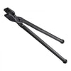 VEVOR Blacksmith Tongs 3-Piece V-Bit/Blade/Flat Jaw Tongs Set Carbon Steel, for Bladesmithing & Blacksmithing, Firm Grip, Extended Handles, Premium Material, Forge Tongs Bundle Set with Rivets, Black