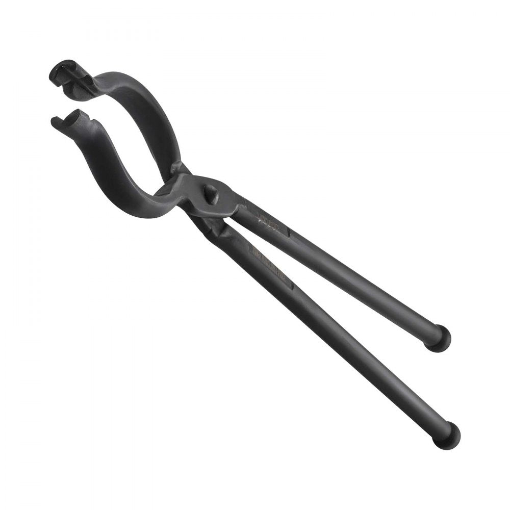 VEVOR Blacksmith Tongs 5-Piece V-Bit/Flat/Blade/Square/Wolf Jaw Tongs Set, for Bladesmithing & Blacksmithing, Firm Grip, Extended Handles, Premium Carbon Steel, Forge Tongs Bundle Set with Rivets