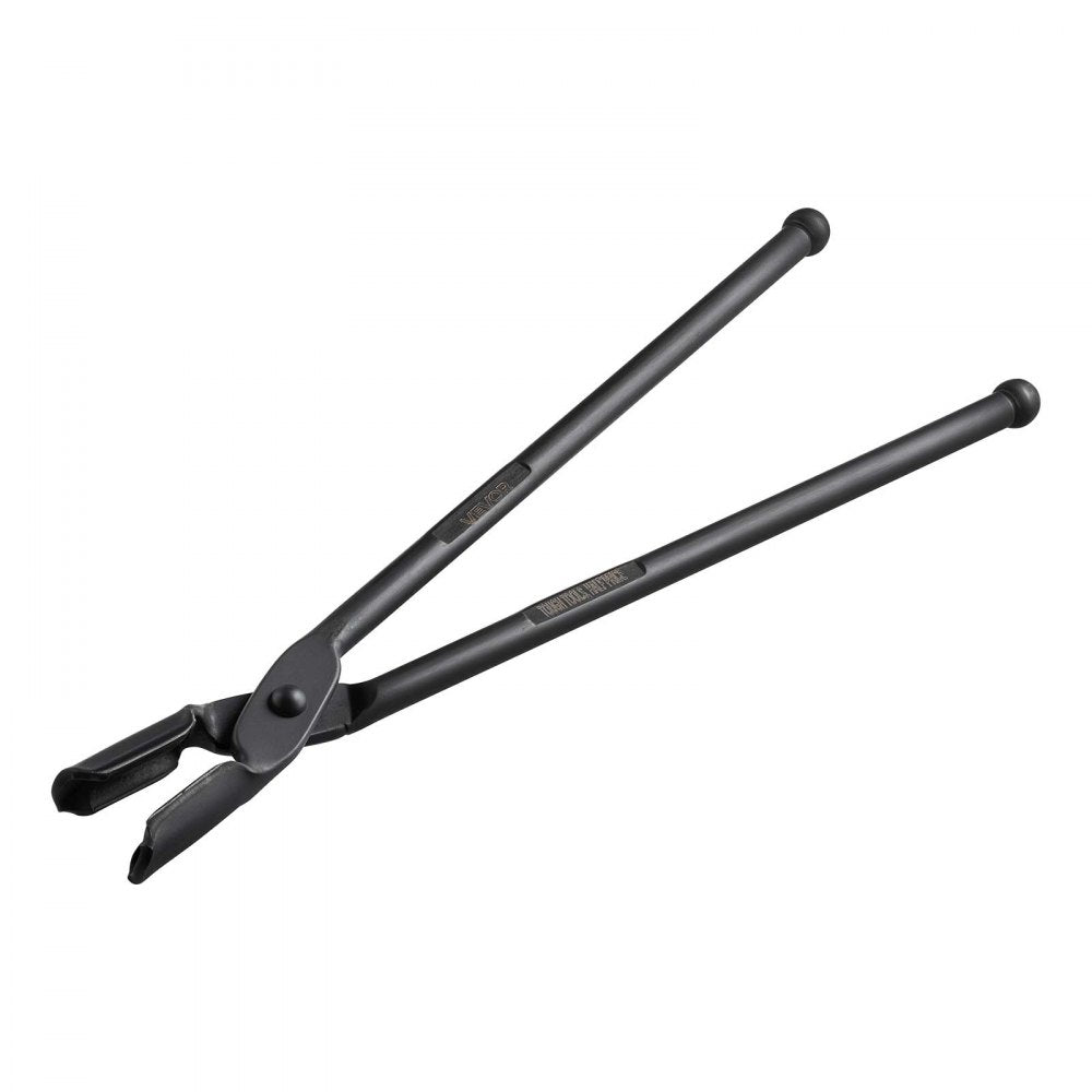 VEVOR Blacksmith Tongs 5-Piece V-Bit/Flat/Blade/Square/Wolf Jaw Tongs Set, for Bladesmithing & Blacksmithing, Firm Grip, Extended Handles, Premium Carbon Steel, Forge Tongs Bundle Set with Rivets