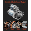 VEVOR Starter 17841, Starter Motor Replacement Compatible with Pontiac Vibe L4 1.8L 2003-2008, Toyota Corolla/Matrix L4 1.8L 2003-2008, OEM 19338656 28100-22090 88864512 2800330 N17841 SND0295 SR3282X