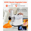 VEVOR Electric Cheese Grater Salad Maker, 200W Salad Shooter, Electric Vegetable Slicer Shredder Chopper for Fruits with 5 Attachments, Stainless Steel Food Cutter for Vegetables, and Cheeses