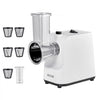 VEVOR Electric Cheese Grater Salad Maker, 200W Salad Shooter, Electric Vegetable Slicer Shredder Chopper for Fruits with 5 Attachments, Stainless Steel Food Cutter for Vegetables, and Cheeses