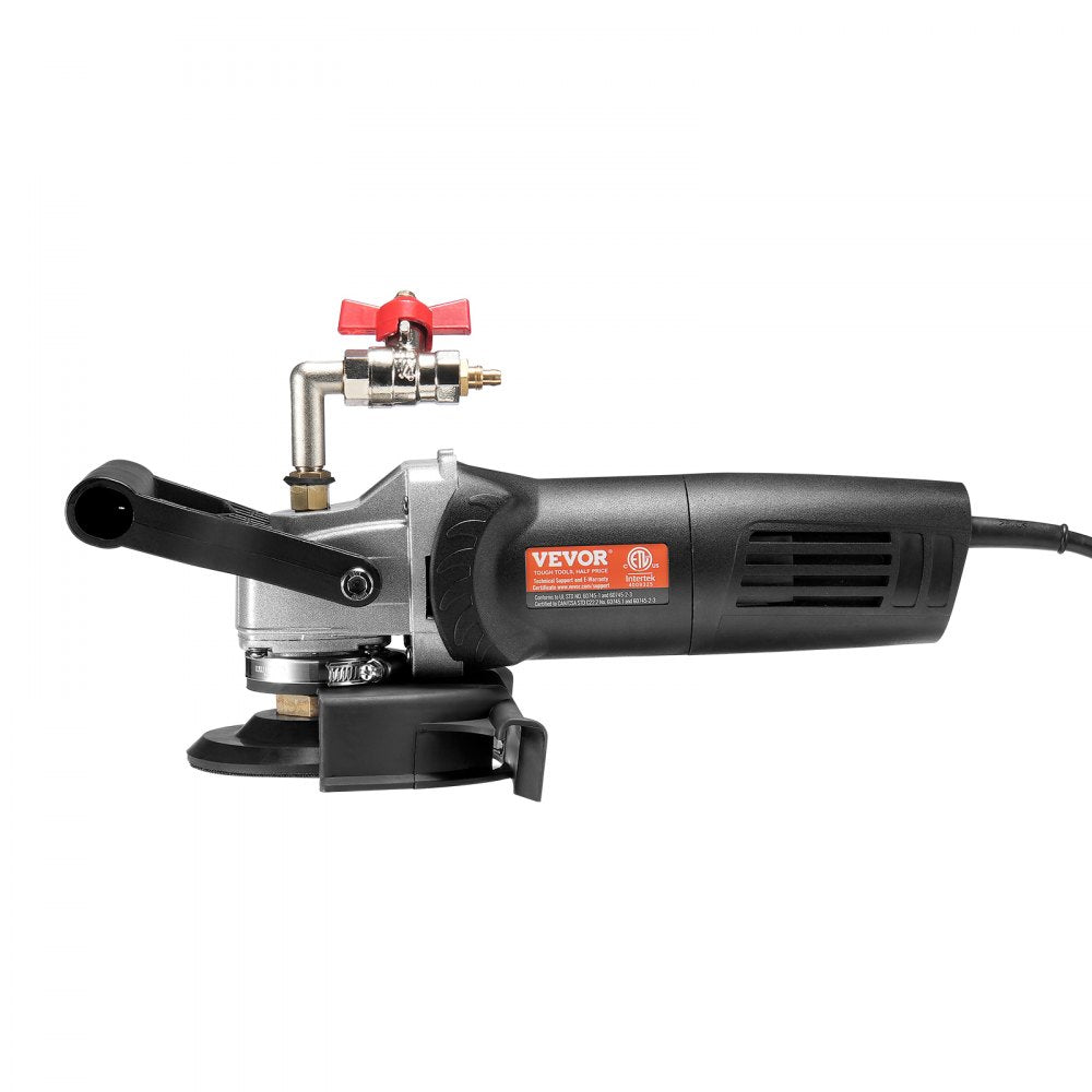 VEVOR Wet Polisher 800W, 4" Concrete Grinder with 6 Variable Speed and 7 Polishing Kits, Wet Grinder Machine for Marble, Granite, Stone, Rock, Tile, Equipped with a GFCI Switch, (1000 - 4000 RPM)