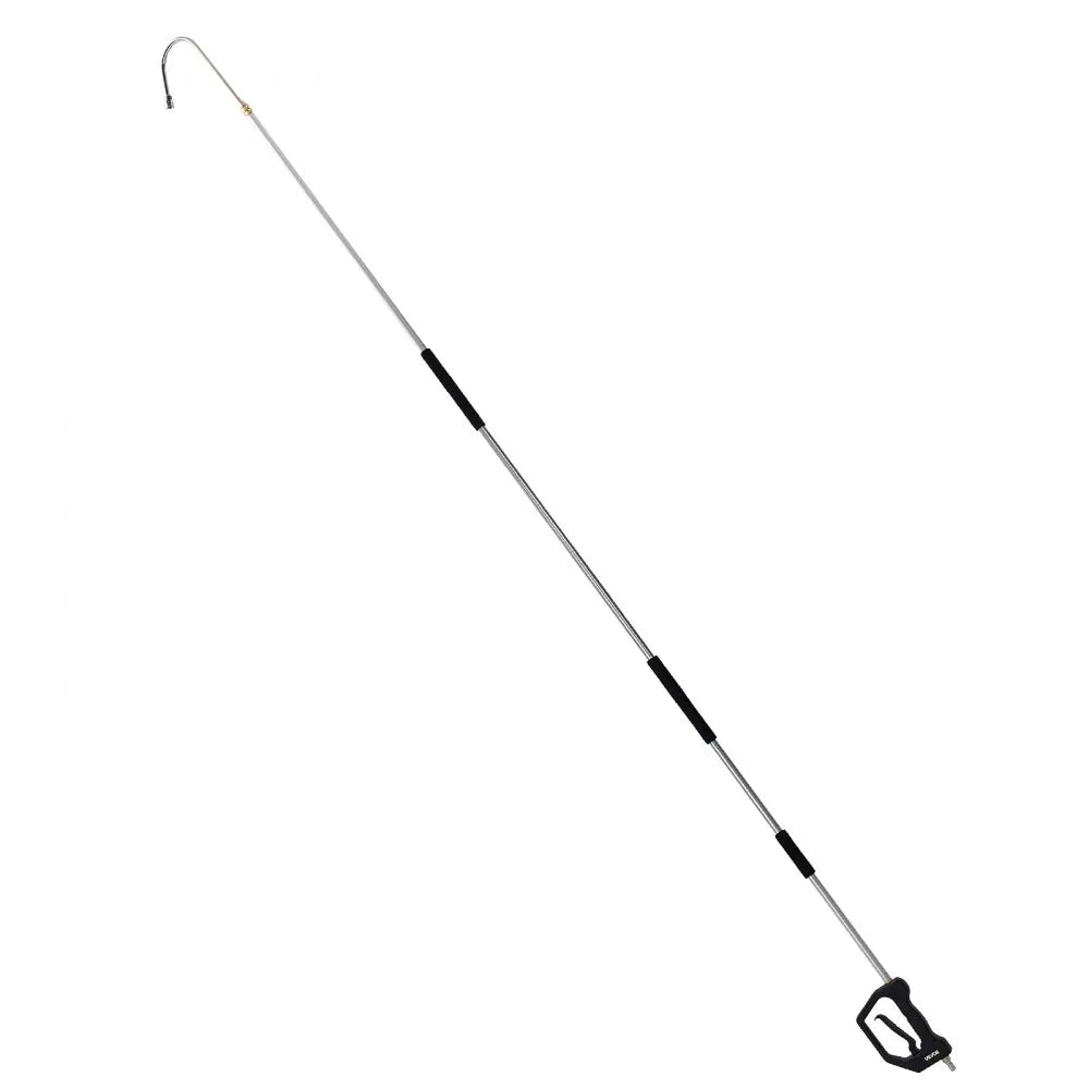 VEVOR 9 FT Pressure Washer Telescoping Wand, 3-Section with Power Washer Extension Wands, 7 Nozzles, Hose Adapter, Support Belt, Storage Bag, 4000 PSI Telescopic Gutter Cleaner for High Cleaning
