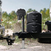 VEVOR Electric Trailer Jack, 3500 lbs, Heavy Duty RV Electric Power Tongue Jack with 7-pin Connector, Manual Crank Handle & Weatherproof Jack Cover, 9.5"-27.5" Lift, for Trailers, Campers & RVs, Black