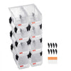 VEVOR Plastic Stackable Storage Bins, 10.9 x 5.5 x 5.1 inch (8 Pack), Plastic Containers for Organizing & Storage Bins for Closet, Garage, Small Parts, Office Supplies, Other Accessories, Transparent