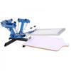 VEVOR Screen Printing Machine 4 Color 1 Station Silk Screen Printing Press, 21.3 x 17.7 in, 360° Rotatable, Accurate Positioning, Powder-Coated Carbon Steel, for T-shirt DIY, Home and Commercial