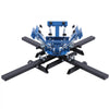 VEVOR Screen Printing Machine 4 Color 4 Station Silk Screen Printing Press, 21.3 x 17.7 in, 360° Rotatable, Accurate Positioning, Powder-Coated Carbon Steel, for T-shirt DIY, Home and Commercial