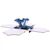 VEVOR Screen Printing Machine 4 Color 4 Station Silk Screen Printing Press, 21.3 x 17.7 in, 360° Rotatable, Accurate Positioning, Powder-Coated Carbon Steel, for T-shirt DIY, Home and Commercial
