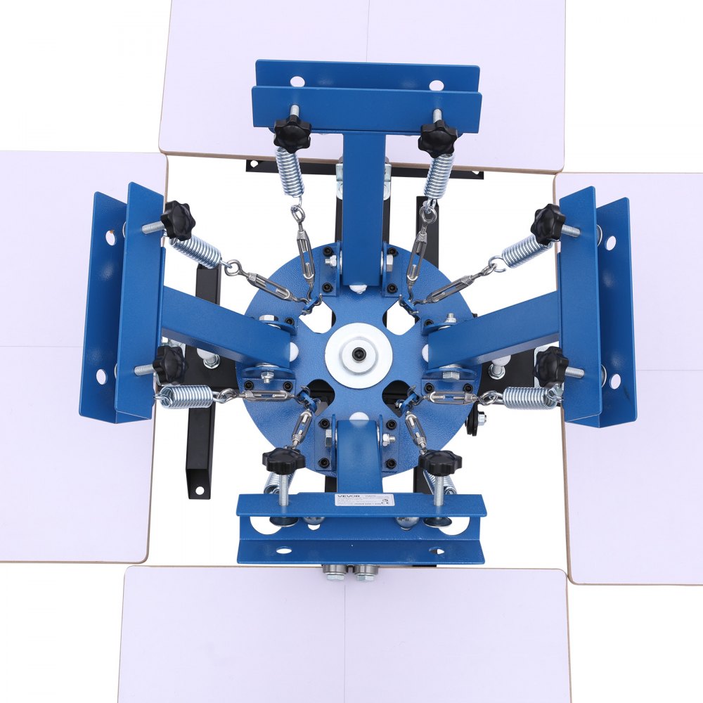 VEVOR Screen Printing Machine 4 Color 4 Station Silk Screen Printing Press, 21.3 x 17.7 in, 360° Rotatable, Accurate Positioning, Powder-Coated Carbon Steel, for T-shirt DIY, Home and Commercial